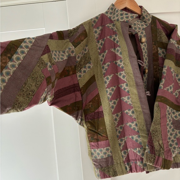 Vintage quilted jacket coat Size Medium/Large - Picture 7 of 11